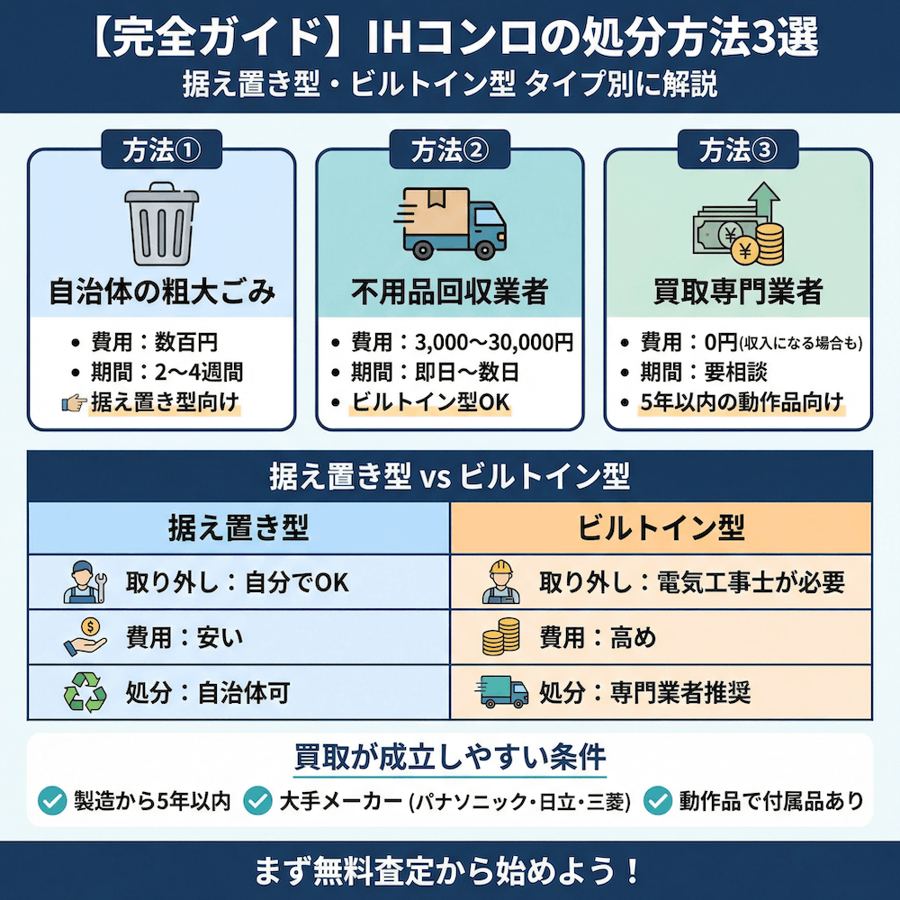 IHコンロの処分方法3選